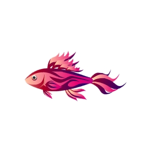 Pink Twilight Magic Fish